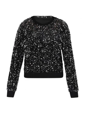Foto van product NAEMI Sweatshirt zwart / zilver