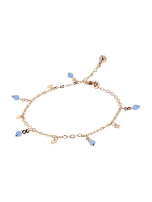 Foto van product NAEMI Voetsieraden pastelblauw / rose-goud