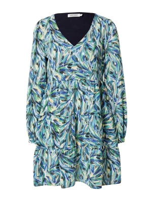 Foto van product NAF NAF Jurk 'Waffle' blauw / groen / zilver / wit