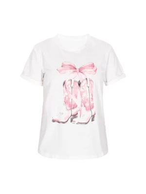 Foto van product NALLY Shirt 'Fashion Look' rosa / oudroze / zwart / wit