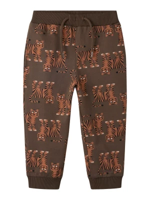 Foto van product NAME IT Broek bruin / cognac / zwart / wit