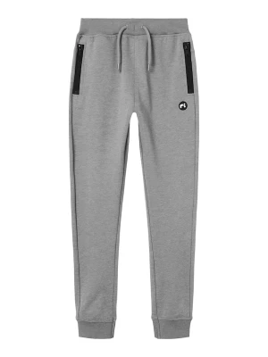 Foto van product NAME IT Broek 'NKMVimo' grijs gemêleerd / zwart / wit