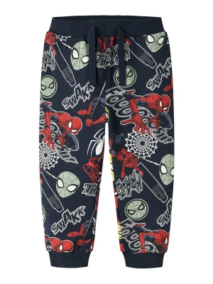 Foto van product NAME IT Broek 'NMMJacco Spider' navy / geel / rood / wit