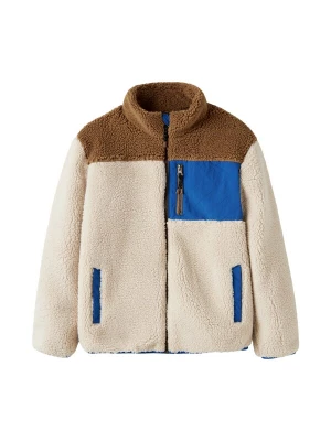 Foto van product NAME IT Fleece jas 'NKMMacey' beige / blauw / bruin
