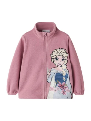 Foto van product NAME IT Fleece jas 'NMFJALISA FROZEN' saffier / lichtblauw / pasteelgeel / mauve