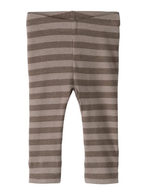 Foto van product NAME IT Leggings 'NBNBanio' chocoladebruin / greige