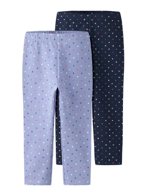 Foto van product NAME IT Leggings 'NMFOEANA' nachtblauw / opaal / pink / wit