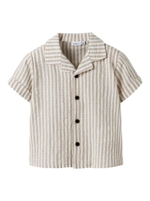Foto van product NAME IT Overhemd 'NMMFedenis' donkerbeige / wit