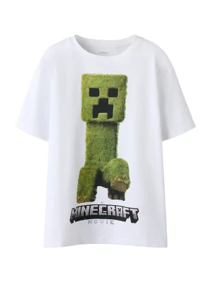 Foto van product NAME IT Shirt 'NKMNORAN MINECRAFT' grijs / groen / zwart / wit