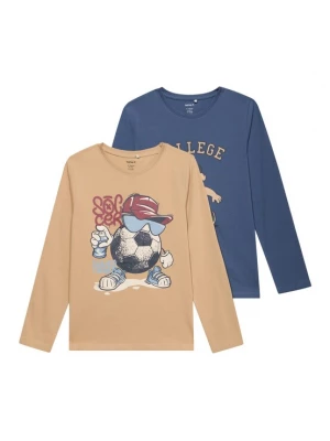 Foto van product NAME IT Shirt 'NKMVUX' donkerbeige / navy / lichtblauw / donkerrood