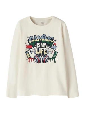 Foto van product NAME IT Shirt 'NKMVUX' ecru / spar / donkerrood / zwart