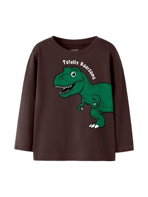 Foto van product NAME IT Shirt 'NMMNEDIN' chocoladebruin / groen / zwart / wit