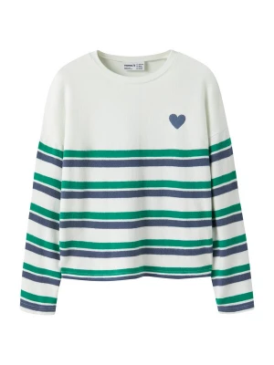 Foto van product NAME IT Trui 'NKFLINE' royal blue / koningsblauw / spar / wit