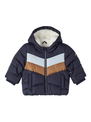 Foto van product NAME IT Winterjas 'Marcos' saffier / lichtblauw / bruin / wit