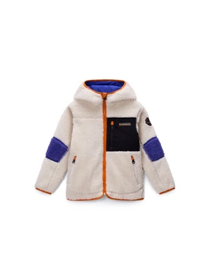Foto van product NAPAPIJRI Fleece jas 'Yupik' ecru / donkerblauw / zwart