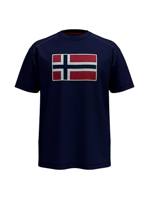 Foto van product NAPAPIJRI Shirt beige / navy / kersrood / wit