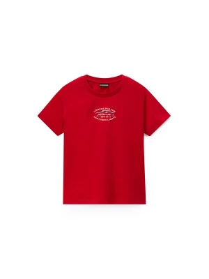 Foto van product NAPAPIJRI Shirt 'BLISS' crème / turquoise / rood