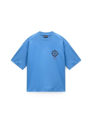 Foto van product NAPAPIJRI Shirt 'S-Irto' blauw / donkerblauw / rood / wit
