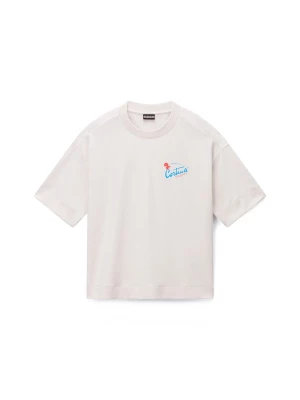 Foto van product NAPAPIJRI Shirt 'S-IRTO SS W' beige / lichtblauw