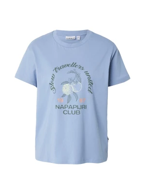 Foto van product NAPAPIJRI Shirt 'SALMYS' crème / lichtblauw / donkergroen