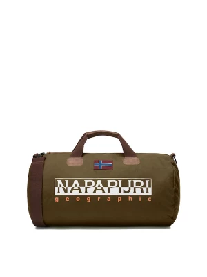 Foto van product NAPAPIJRI Weekendtas 'Bering 3' bruin / olijfgroen / wit