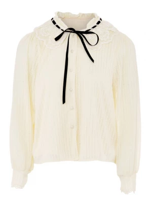 Foto van product nascita Blouse zwart / wolwit