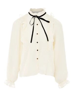 Foto van product nascita Blouse zwart / wolwit