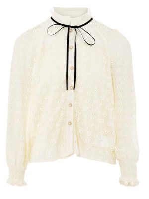 Foto van product nascita Blouse zwart / wolwit