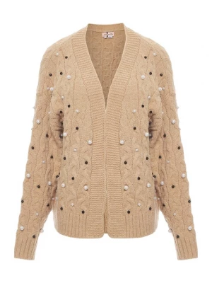 Foto van product nascita Gebreid vest beige / zwart / parelwit