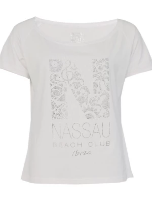 Foto van product NASSAU Beach Club Shirt 'NB22004' grijs / zwart / wit
