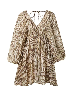 Foto van product Nasty Gal Jurk 'Georgette' beige / bruin / goud