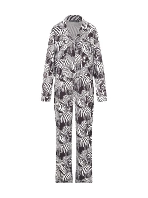 Foto van product Nasty Gal Pyjama zwart / wit