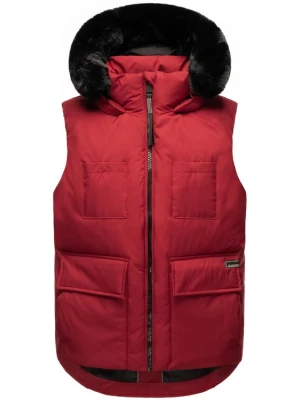 Foto van product NAVAHOO Bodywarmer 'Zimthäschen XIV' donkerrood / zwart