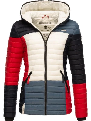 Foto van product NAVAHOO Tussenjas 'Multikulti' duifblauw / rood / zwart / wit