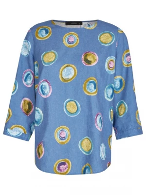 Foto van product Navigazione Blouse smoky blue / olijfgroen / bessen / wit