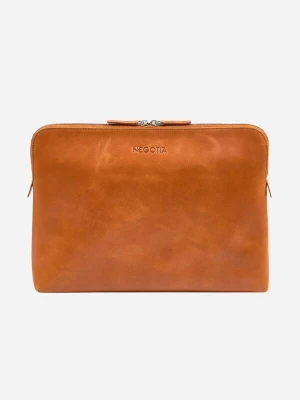 Foto van product NEGOTIA Leather Laptoptas 'Mantle 14''' bruin