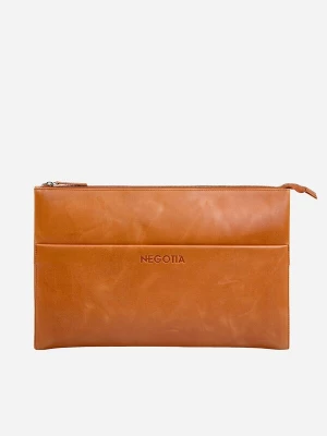 Foto van product NEGOTIA Leather Laptoptas 'Notion 14 inch' bruin