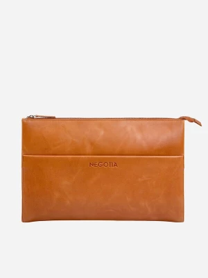 Foto van product NEGOTIA Leather Laptoptas 'Notion 15.6 inch' bruin