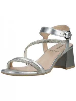 Foto van product Nero Giardini Sandalen met riem zilver / transparant
