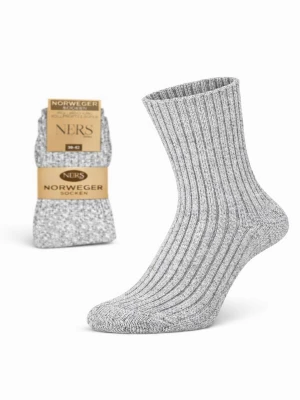 Foto van product NERS Sokken 'Wool Nordic' grijs