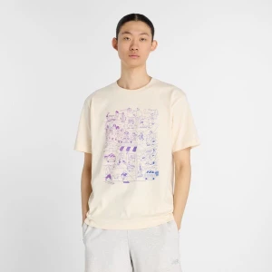Foto van product new balance Shirt crème / blauw / lila