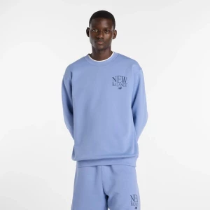 Foto van product new balance Shirt 'Reimagined Fleece Crew' blauw / zwart