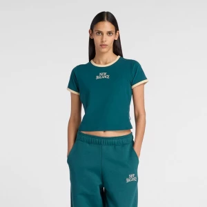 Foto van product new balance Shirt 'Trackside Ringer T-Shirt' groen / petrol