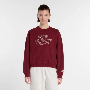 Foto van product new balance Sweatshirt 'Athletics Legacy' donkerrood / wit