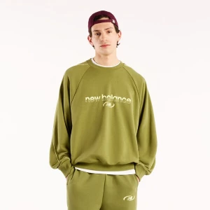 Foto van product new balance Sweatshirt 'Trackside French Terry Crew' groen / grasgroen
