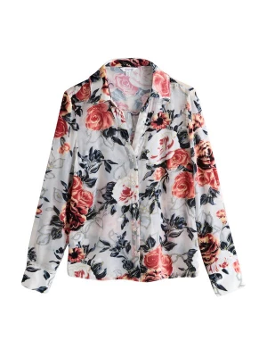 Foto van product Next Blouse 'N. Premium' ecru / saffier / rood / zwart