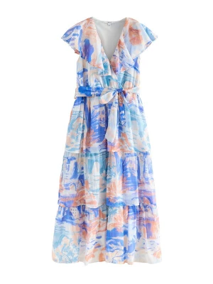Foto van product Next Cocktailjurk lichtbeige / blauw / pastelblauw / oranje