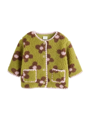 Foto van product Next Fleece jas bruin / kiwi / pastelroze