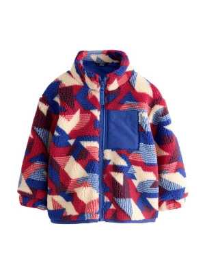 Foto van product Next Fleece jas crème / blauw / bourgogne