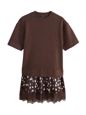 Foto van product Next Jurk chocoladebruin / donkerbruin / wit